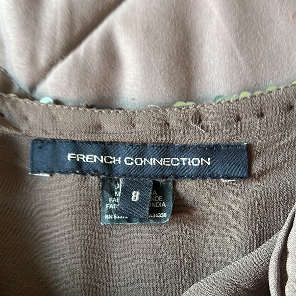 French Connection Paintbox Sequined Mini Skirt - Picture 3 of 3